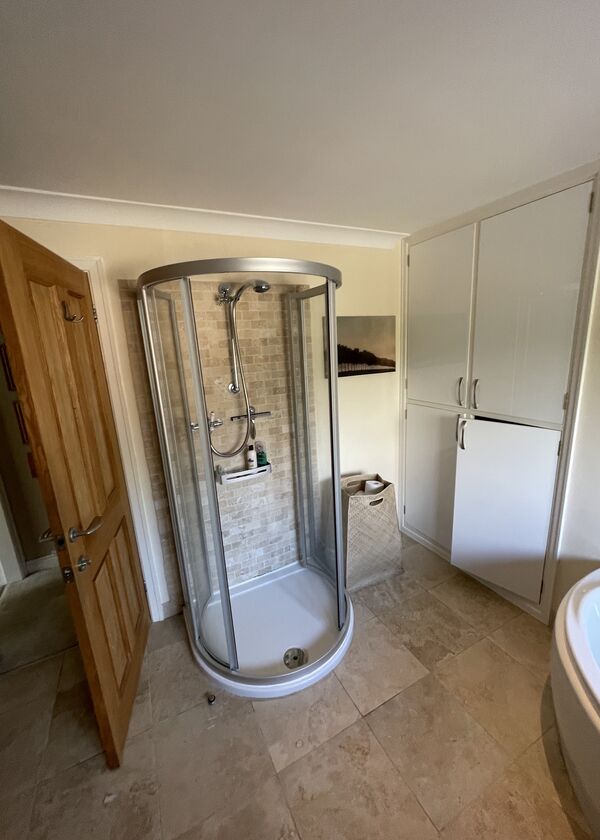 Before photos - Awkward shower install in a bathroom Before photos - Awkward shower install in a bathroom